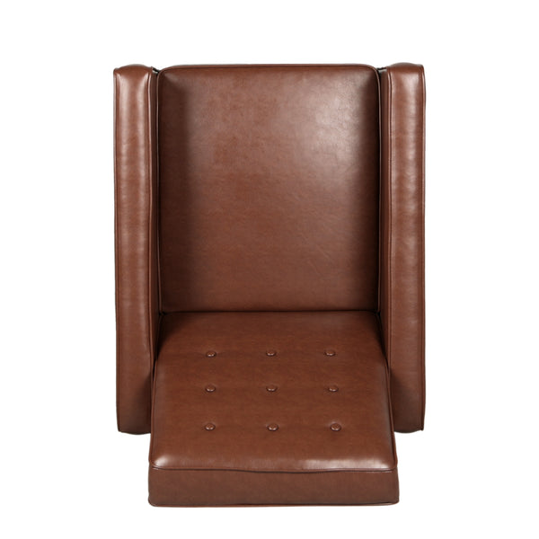 Gdf Studio Mason Mid-Century Modern Button Tufted Recliner