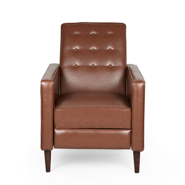 gdf studio Mason Mid-Century Modern Button Tufted Recliner
