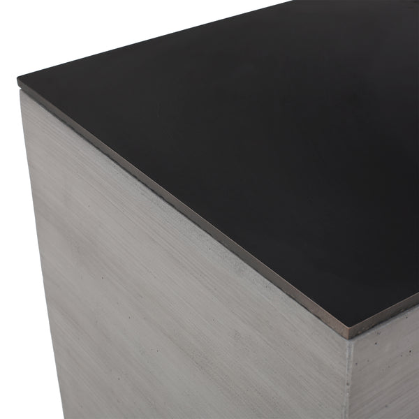 Gdf Studio Mattie Outdoor 40-Inch Rectangular Fire Pit