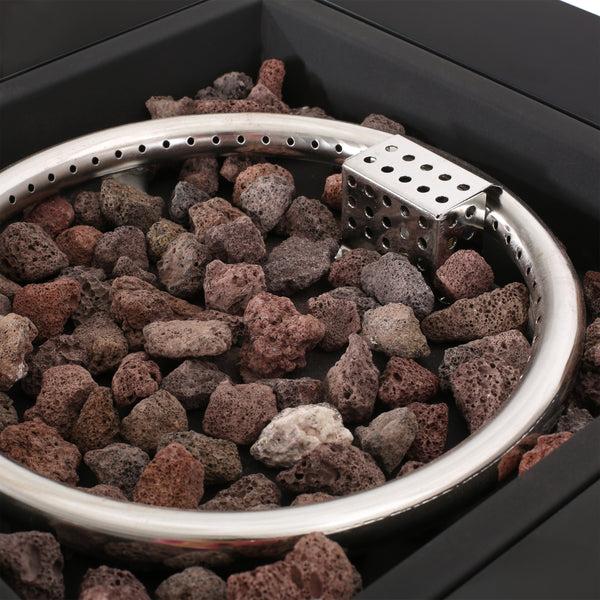 Gdf Studio Mattie Outdoor Modern 19.5-Inch Fire Column