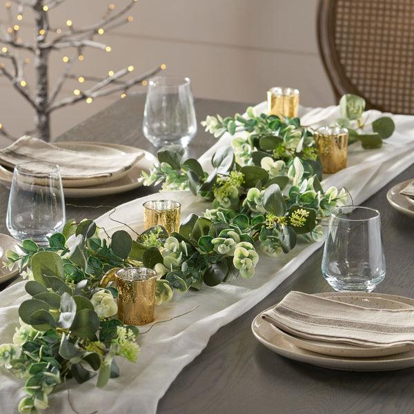 Gdf Studio Mauhaut 5-foot Floral Eucalyptus Artificial Garland Green