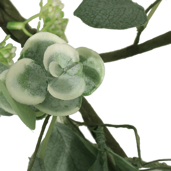 Gdf Studio Mauhaut 5-foot Floral Eucalyptus Artificial Garland Green