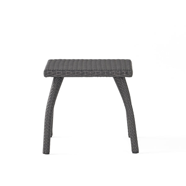 Gdf Studio Maui Outdoor 5-piece Grey Wicker Seating Set With Cushions