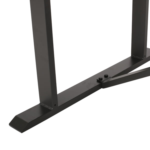 Gdf Studio Mavin Outdoor Modern Industrial Aluminum Dining Table