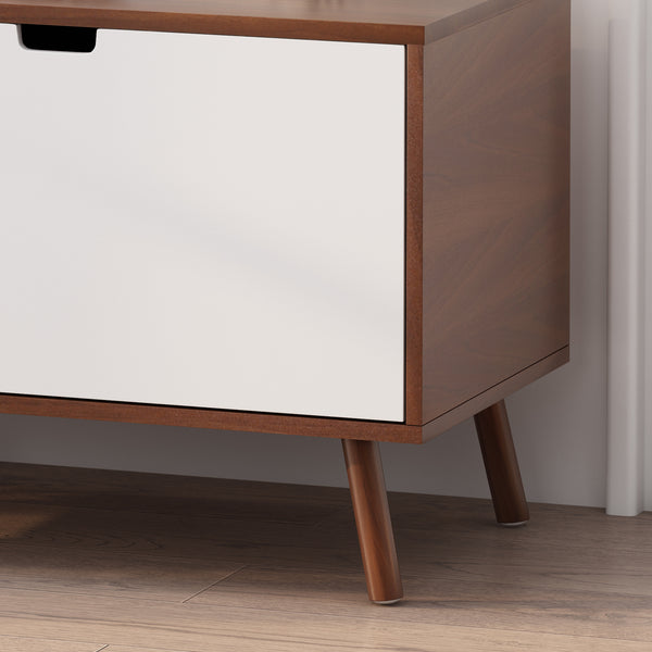 Gdf Studio Mayleen Mid-Century Modern 2 Door Cabinet W/ Shelves