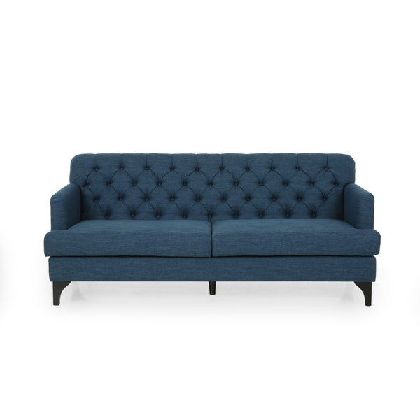 Gdf Studio Maysin Contemporary Tufted Fabric 3 Seater Sofa