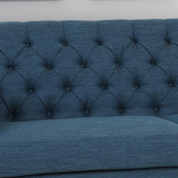 Gdf Studio Maysin Contemporary Tufted Fabric 3 Seater Sofa