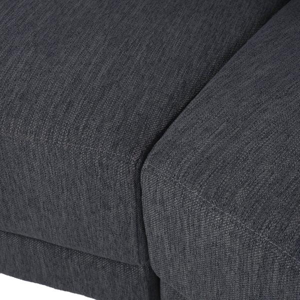 Gdf Studio McCardell Contemporary Fabric 3 Seater Curved Sectional Sofa