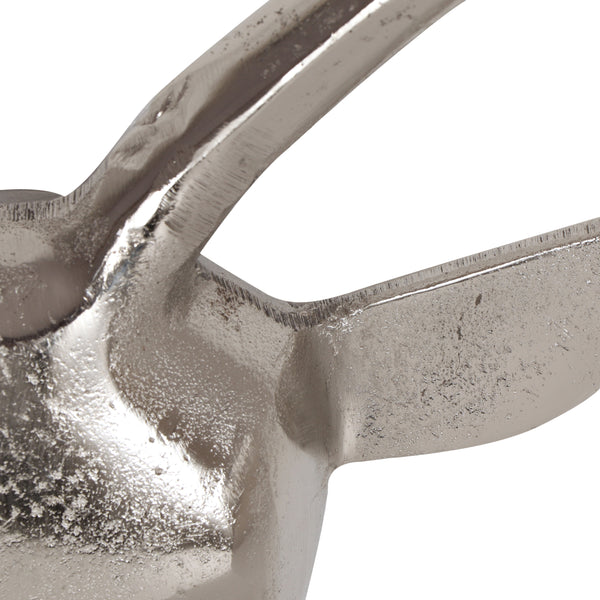 Gdf Studio McWethy Handmade Aluminum Deer Wall Decor Raw Nickel
