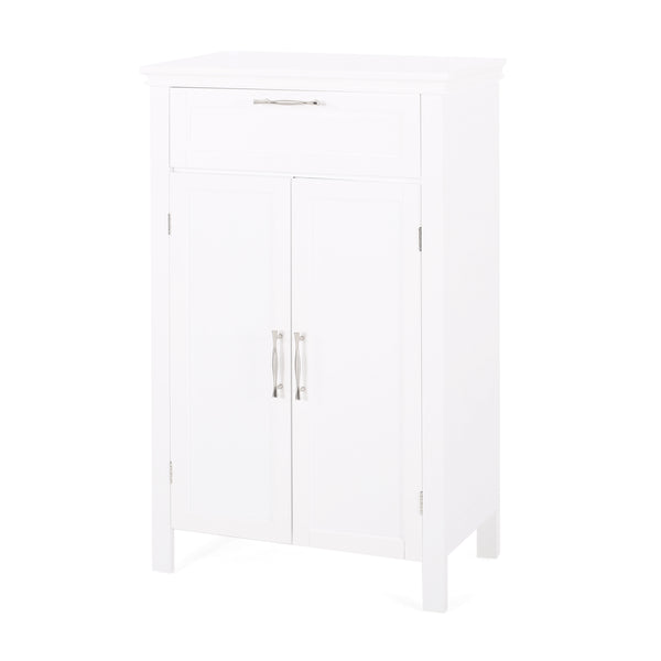 Gdf Studio Meader Modern Bathroom 2 Door Floor Storage Cabinet With Drawer