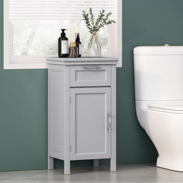 gdf studio Meader Modern Bathroom Floor Storage Cabinet with Drawer