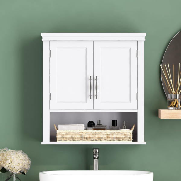 Gdf Studio Meader Modern Wall-Mounted Bathroom Storage Cabinet