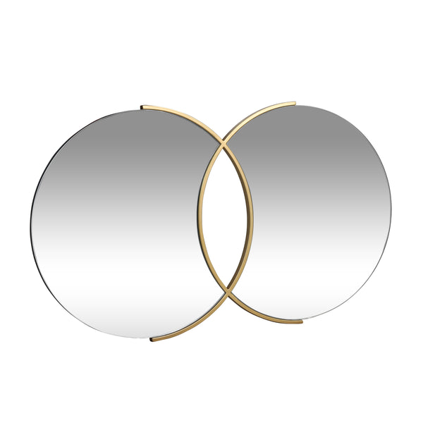 gdf studio Medlock Modern Glam Overlapping Round Wall Mirror