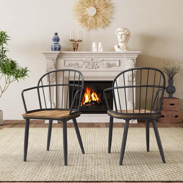 gdf studio Melora Modern Dining Chairs with Metal Legs Set of 2