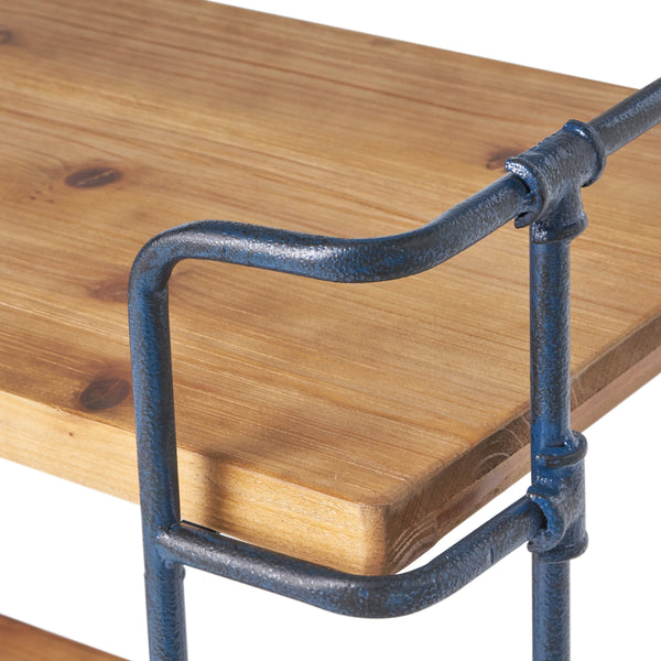 Gdf Studio Mercia Industrial Pipe Design 3-Shelf Etagere Bookcase