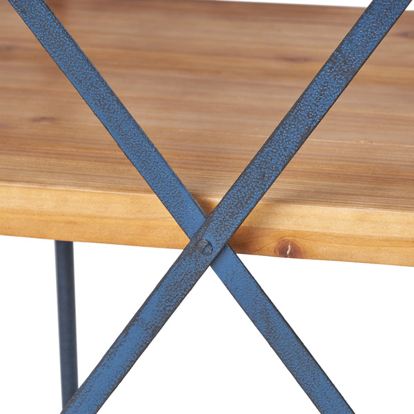 Gdf Studio Mercia Industrial Pipe Design 3-Shelf Etagere Bookcase