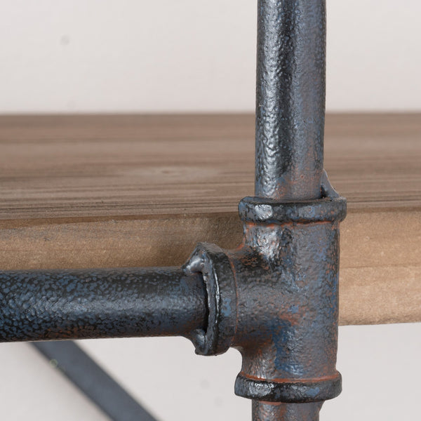 Gdf Studio Mercia Industrial Pipe Design 5-Shelf Etagere Bookcase