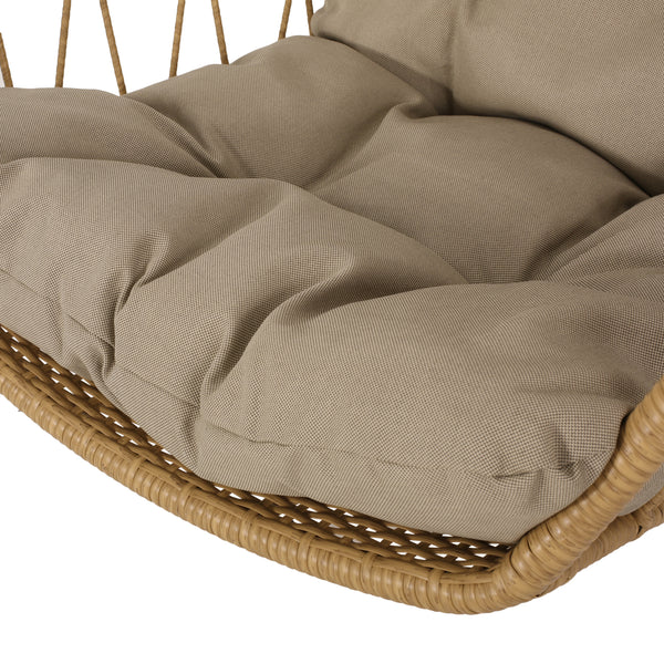 Gdf Studio Mesena Tamara Outdoor/Indoor Wicker Basket Hanging Chair (NO STAND)
