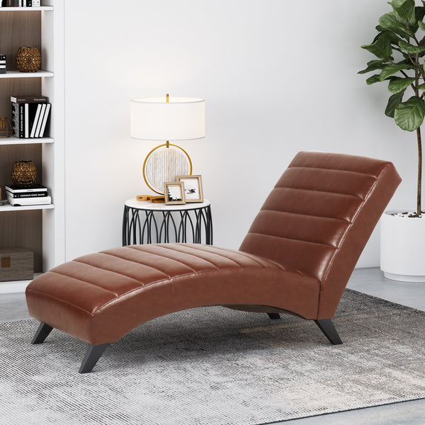 gdf studio Metter Contemporary Channel Stitch Chaise Lounge