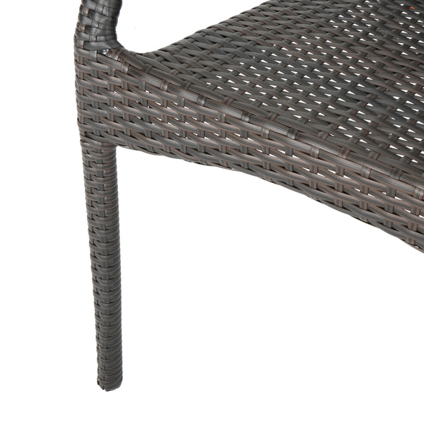 Gdf Studio Michael 7-Piece Outdoor Wicker Dining Set