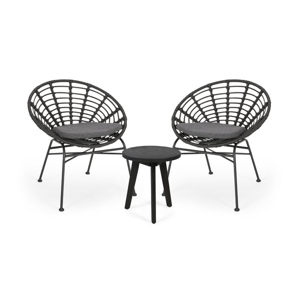 gdf studio Mignon Outdoor 2 Seater Acacia Wood Chat Set