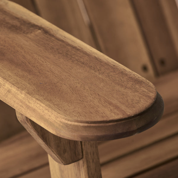 Gdf Studio Milan Outdoor Acacia Wood Folding Adirondack Chair