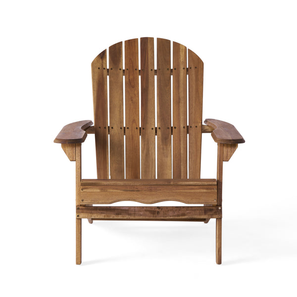 gdf studio Milan Outdoor Acacia Wood Folding Adirondack Chair