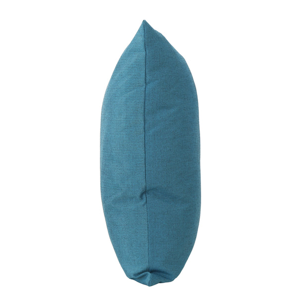 Gdf Studio Misty Indoor Teal Water Resistant Small Square Throw Pillow