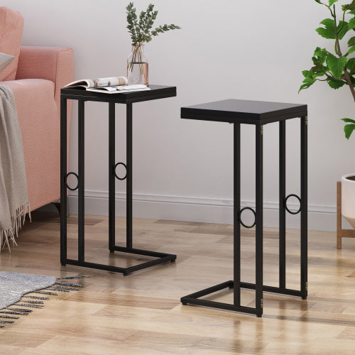 Gdf Studio Modern End Tables Minimalist Nightstands Set Of 2
