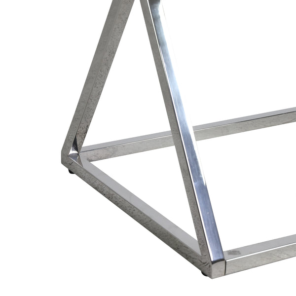 Gdf Studio Modesta Modern Glam Console Table With Mirror Tabletop