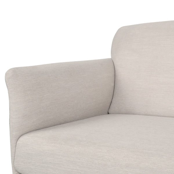 Gdf Studio Mokena Contemporary Fabric Upholstered 3 Seater Sofa