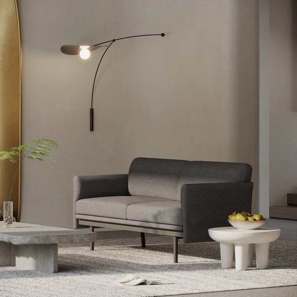 gdf studio Mokena Contemporary Fabric Upholstered 3 Seater Sofa