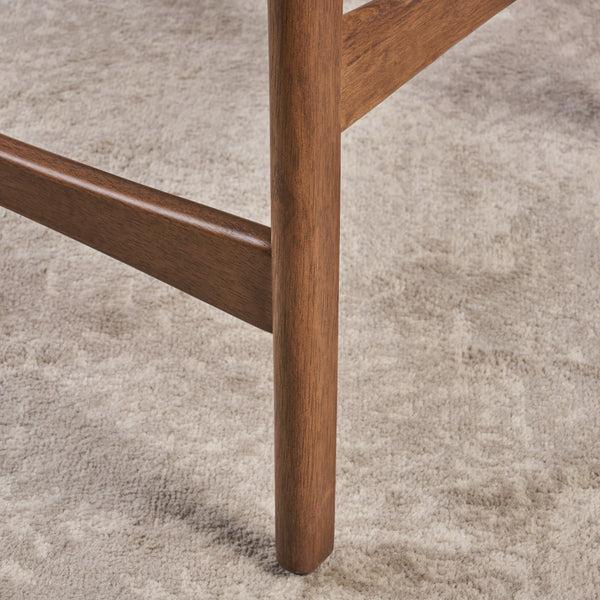 Gdf Studio Molle Walnut Finish Mid-Century Modern 24-Inch Counter Stools (Set Of 2)