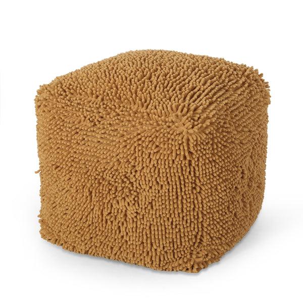 Gdf Studio Moloney Modern Microfiber Chenille Square Pouf