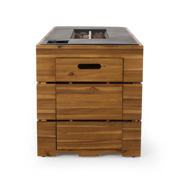 Gdf Studio Moloney Outdoor 40 000 BTU Rectangle Fire Pit