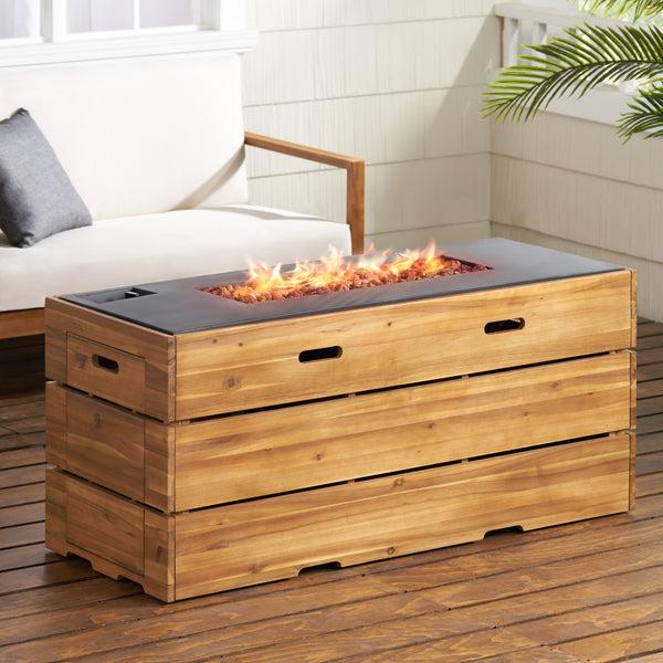 Gdf Studio Moloney Outdoor 40 000 BTU Rectangle Fire Pit