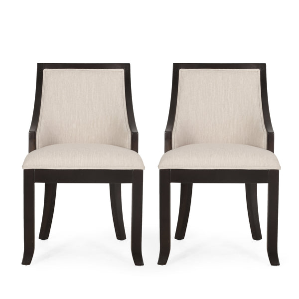 gdf studio Monita Contemporary Upholstered Birch Wood Dining Chairs Set of 2