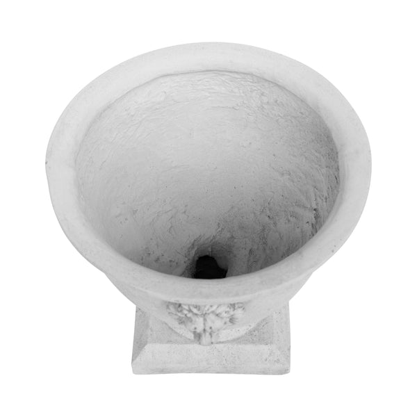 Gdf Studio Montana Chalice Garden Urn Planter Roman Lionhead Accents Lightweight Concrete
