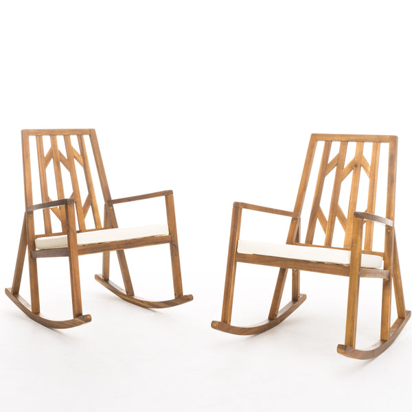 Gdf Studio Monterey Outdoor Rocking Chair W/ Cushion