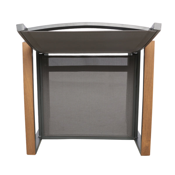Gdf Studio Moore Outdoor 7-Piece Aluminum Dining Set With Glass Table Top