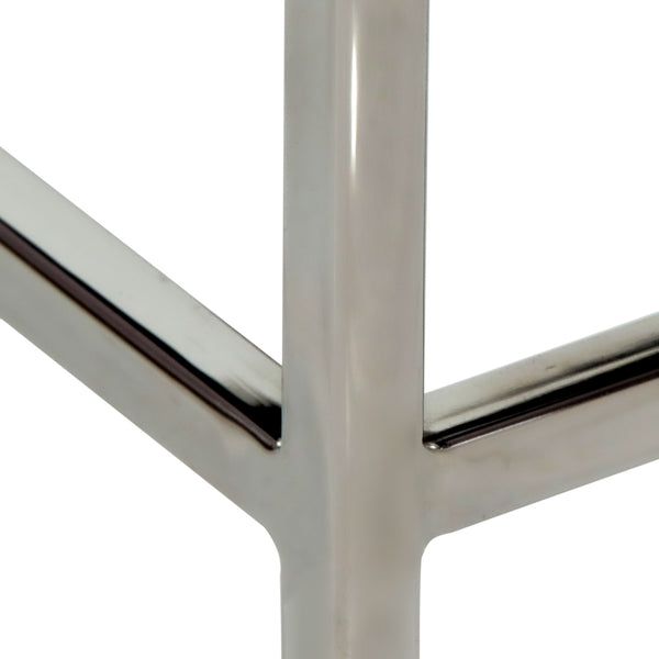 Gdf Studio Morella Modern Glam Handcrafted Moroccan Mesh Nightstand Navy Blue And Nickel