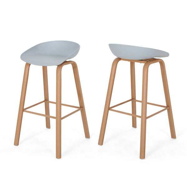 gdf studio Morgan 30" Modern Barstool with Iron Legs (Set of 2)