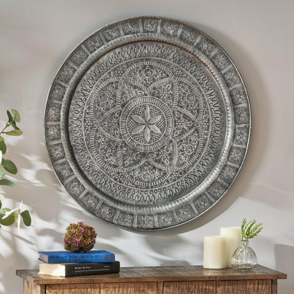 Gdf Studio Morganton Handcrafted Embossed Plate Wall Decor