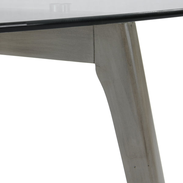 Gdf Studio Mosier Mid-Century Modern Coffee Table With Glass Top