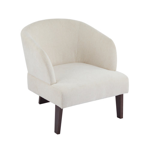 Gdf Studio ‌Mossly Modern Accent Chair With Round Back & Wooden Legs - Mid-Century Inspired Lounge Chair For Living Room Bedroom