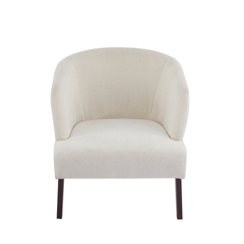 Gdf Studio ‌Mossly Modern Accent Chair With Round Back & Wooden Legs - Mid-Century Inspired Lounge Chair For Living Room Bedroom