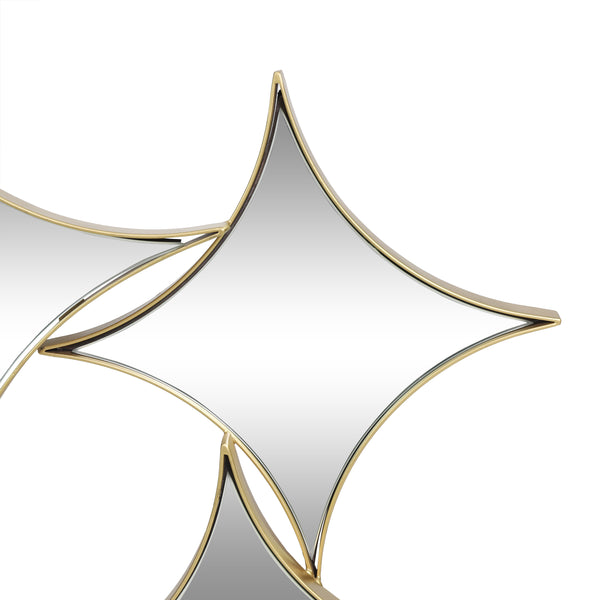 Gdf Studio Murley Modern Glam Star Cluster Wall Mirror