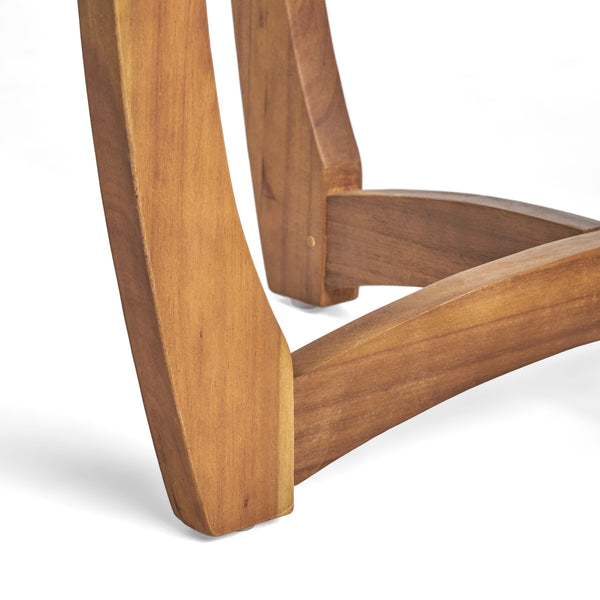 Gdf Studio Navarro Outdoor Acacia Wood Bistro Table Teak