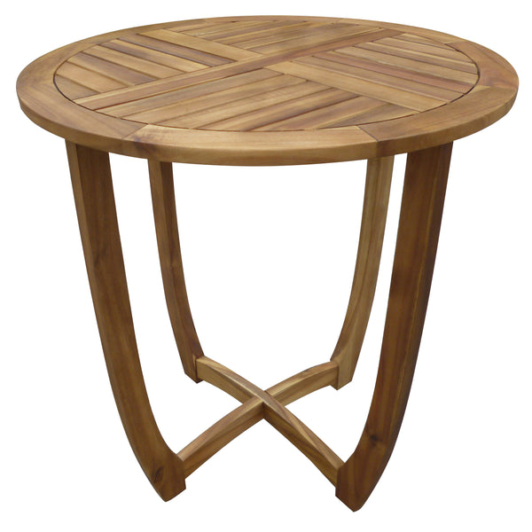 gdf studio Navarro Outdoor Acacia Wood Bistro Table Teak