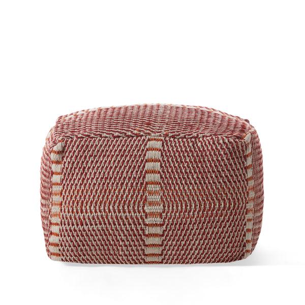 gdf studio Naydelin Indoor Boho Water Resistant 26" Rectangular Ottoman Pouf